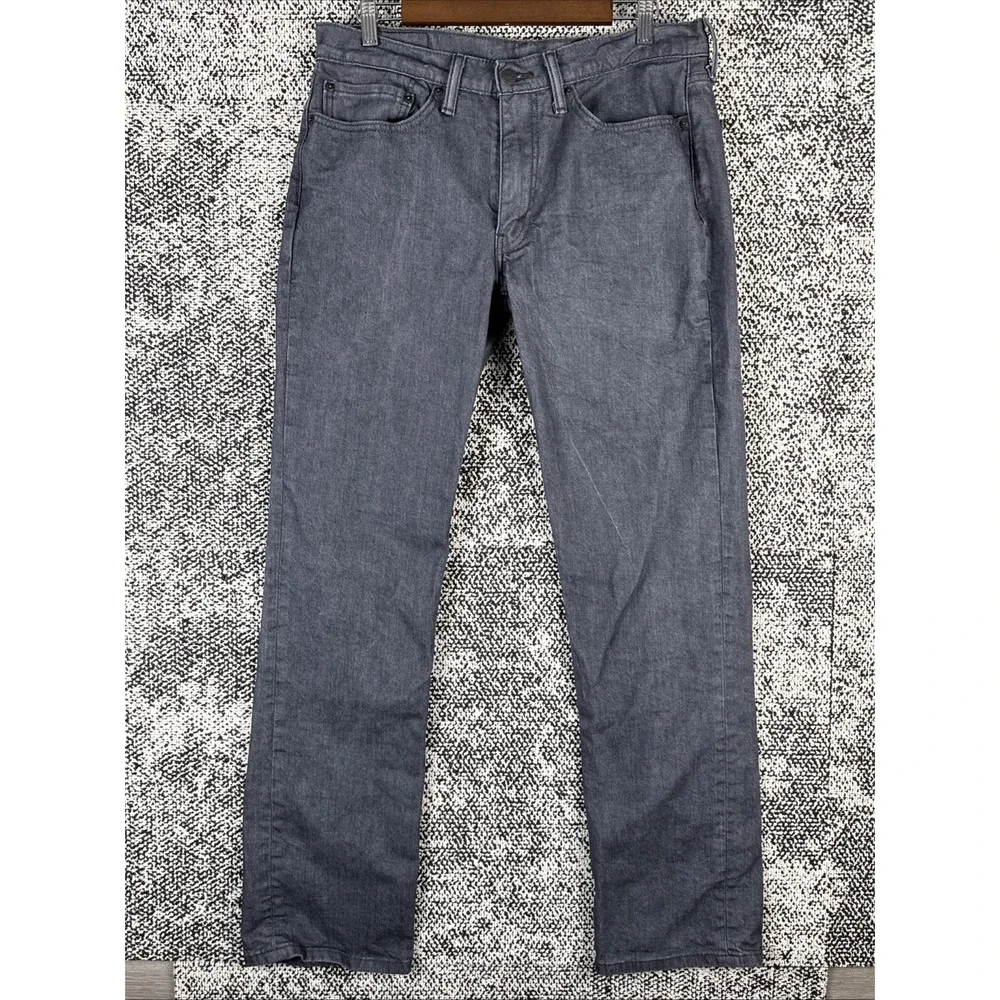 Levis 514 Mens Jeans 34‎ X 36 (Actual 34 X 33) Straight Gray